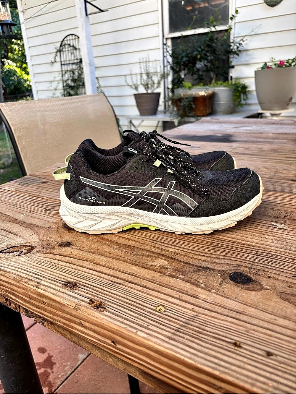 ASICS Gel-Venture 10 Women’s 9.5 Black Trail Running Shoes Sneakers 1012B759